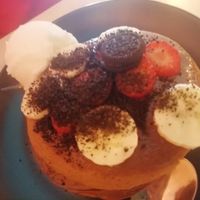 Fruit and Oreo pancakes at Sugar Rabbit Kaffé in Albufeira