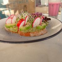 Avocado love toast at Sugar Rabbit Kaffé in Albufeira
