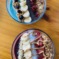 Açai and Blue Majic Bowl at Sip in Heredia