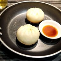 Fried dumplings at Yangege 焱格格蔬食料理火锅 in Shanghai