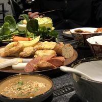 All from the buffet at Yangege 焱格格蔬食料理火锅 in Shanghai