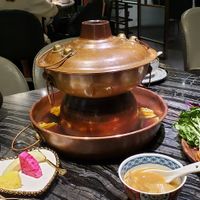 Hot pot at Yangege 焱格格蔬食料理火锅 in Shanghai