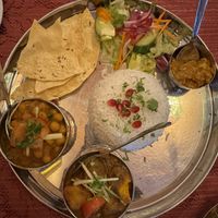 Vegetarian platter - veganized  at India Tandoori in Stavanger