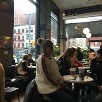 Seating inside at Think Coffee in New York City