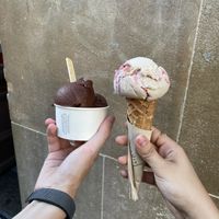 Dark Chocolate And Sea Salt, PBJ  at Jack's Gelato in Cambridge