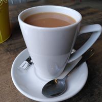Cup of tea (October 2025) at Mama Fay's in Aberystwyth