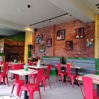 Inside the restaurant (October 2025) at Mama Fay's in Aberystwyth