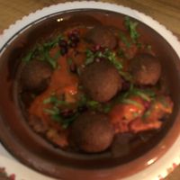 tajine w falafel (32.-) at Trudelkeller in Baden