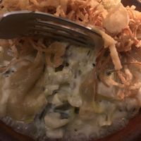 Späzli w leek and fried onions (31.-) at Trudelkeller in Baden