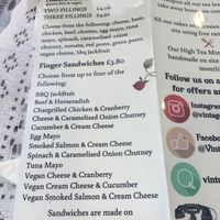 Lots of options  at Vintage Lindy Lou's Tea Rooms in Crayford