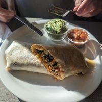 Burrito with guacamole at JT Country Kitchen in Joshua Tree