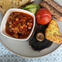 Vegan breakfast  at Glass Onion in Liverpool
