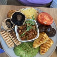 Vegan breakfast   at Glass Onion in Liverpool