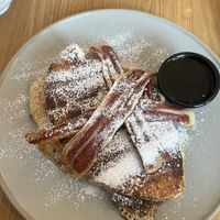 Maple and bacon pancakes   at Glass Onion in Liverpool