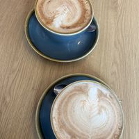 Oat cappuccino and soy chai   at Glass Onion in Liverpool
