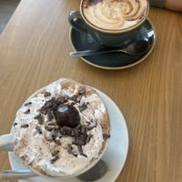 Vegan Black Forrest hot choc   at Glass Onion in Liverpool