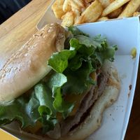 Double cheeseburger   at PLNT Burger in Silver Spring