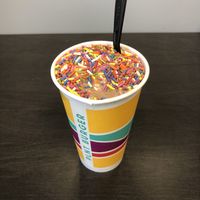 Strawberry/choc mixed oatsy with sprinkles at PLNT Burger in Silver Spring