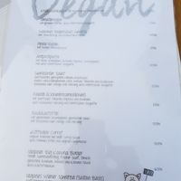 Vegan menu at Meygarten in Gladbeck