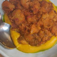 Gigantes beans with lentil puree at Ella Greek Cooking in Athens