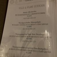 Menu at La Fee in Gelnhausen