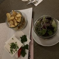 fries and salad at La Fee in Gelnhausen