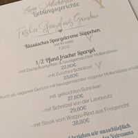 many vegan options in the menu at La Fee in Gelnhausen