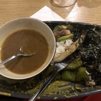 food served on beautiful plates at Kitano in La Marsa