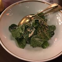 Spinach salad at JNcQUOI Asia in Lisbon