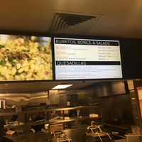 Menu at Currito in Aberdeen
