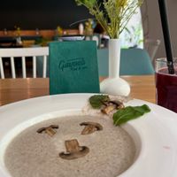 Mushroom vegan soup   at Garun in Yerevan