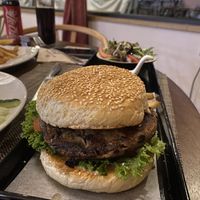 Veggie burger  at The Garden in Yangshuo