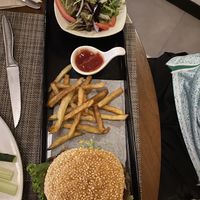 Veggie burger  at The Garden in Yangshuo