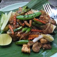 Pad see ew  at Mr Green in Chiang Mai