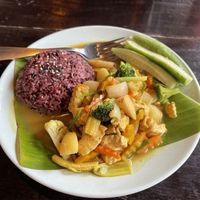 Yellow curry   at Mr Green in Chiang Mai