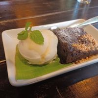 Brownie and ice cream at Mr Green in Chiang Mai