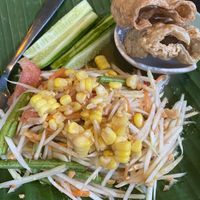 som tam  at Mr Green in Chiang Mai