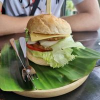 Hamburger at Mr Green in Chiang Mai