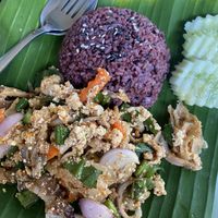 Larb  at Mr Green in Chiang Mai