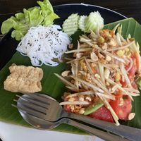Papaya salad  at Mr Green in Chiang Mai