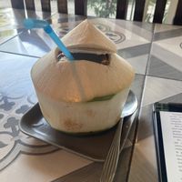 Fresh coconutt  at Mr Green in Chiang Mai