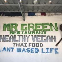 Outside of the cafe at Mr Green in Chiang Mai