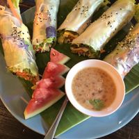 Best fresh summer rolls 😍😍😍 at Mr Green in Chiang Mai