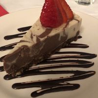 Vegan white chocolate vanilla cheesecake at Peña Pachamama in San Francisco