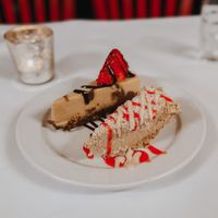 Coconut cream and cheesecake   at Peña Pachamama in San Francisco