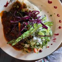 Chef’s plate  at Peña Pachamama in San Francisco