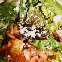 Lasagna & salad. Delicious!!!  at Peña Pachamama in San Francisco