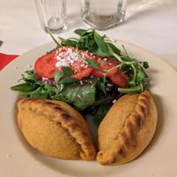 Salteña plate at Peña Pachamama in San Francisco