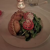 Vegan saltena plate - bolivian empanadas at Peña Pachamama in San Francisco