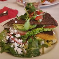 Reuben (BLT) and Corn Taco Combo at Peña Pachamama in San Francisco